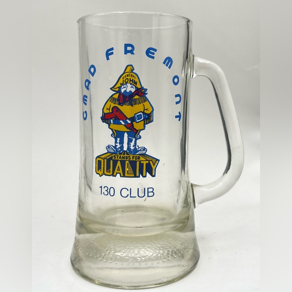 Vintage Gmad Fremont 130 Club Glass Mug Stein General Motors RARE 6.25”T‎